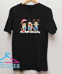 Merry Christmas Songoku Santa Snow T Shirt