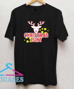 Reindeer Christmas Cunt T Shirt