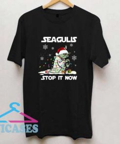 Seagulls Stop It Now Christmas T Shirt
