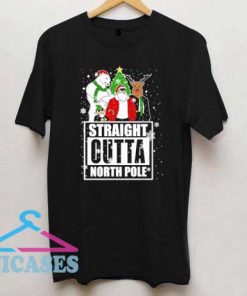 Straight Outta North Pole Christmas T Shirt