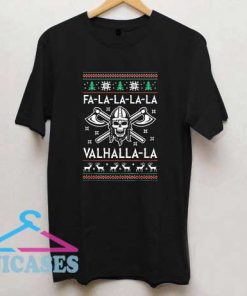 Valhalla La Skull Merry Christmas T Shirt