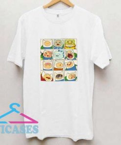 Adventure Time Finn Faces T Shirt