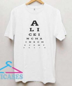 Alice In Chances Letter T Shirt