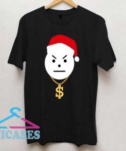 Angry Snowman Santa Hat T Shirt