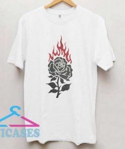 Burning Rose T Shirt