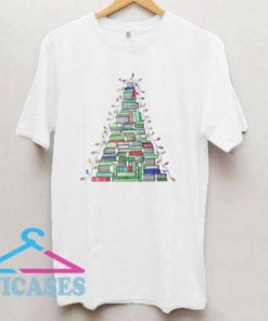 Christmas Book Tree T Shirt