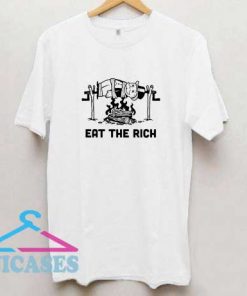 Eat The Rich Cartoon T Shirt