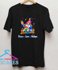 Gnomes Peace Love Autism T Shirt