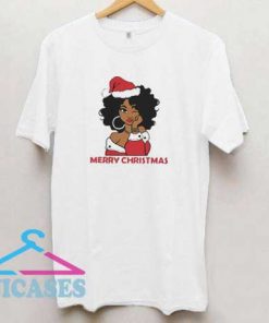 Merry Christmas Black Girl T Shirt