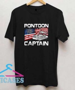 Pontoon Captain USA Flag T Shirt