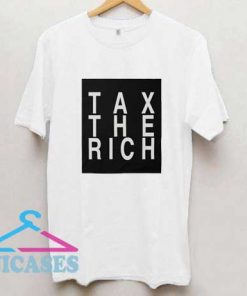 Tax The Rich Box Logo T Shirt