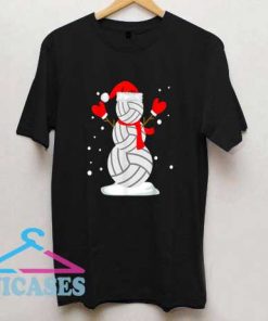 Volleyball Snowman T Shirt
