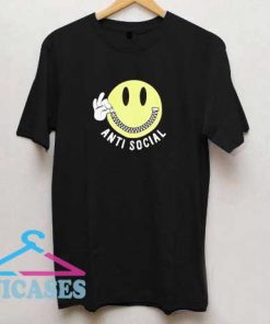 Anti Social Smiley T Shirt