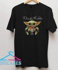 Baby Yoda Hug Frida Kahlo Meme Shirt
