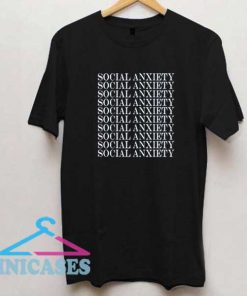 Social Anxiety Lettering Shirt